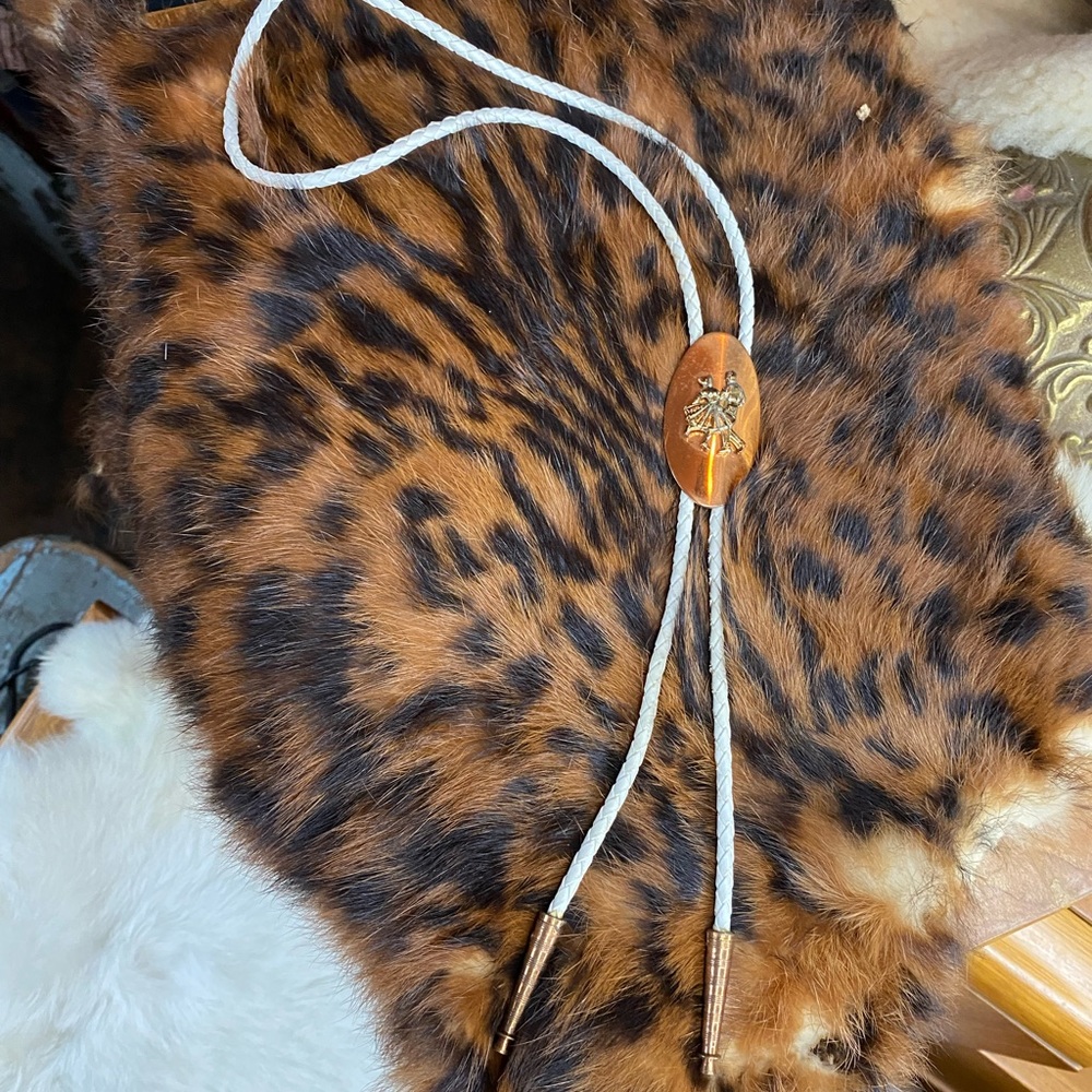Vintage Copper Dancing Couple Bolo Tie